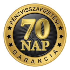 70 nap pénzvisszafizetési garancia